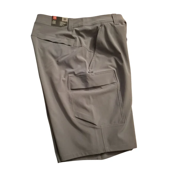 Under Armour Men's Gray Cargo Shorts - Picture 3 of 5